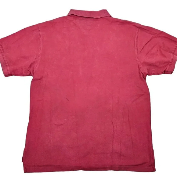 LL Bean Polo Shirt Men's XLarge Short Sleeve Brick Red Vintage Tag - Picture 2 of 9